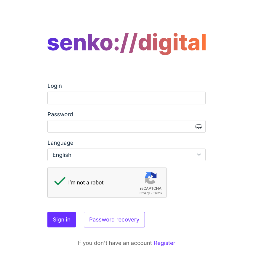 system login