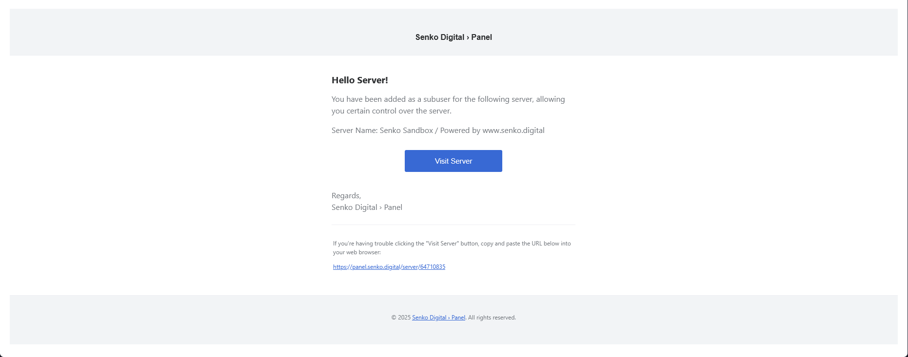 mail to confirm registration
