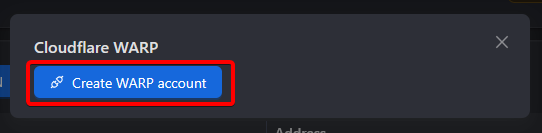 create warp account