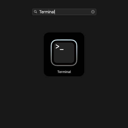 find terminal in your system